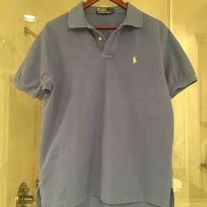 RL polo in blue. Size L.